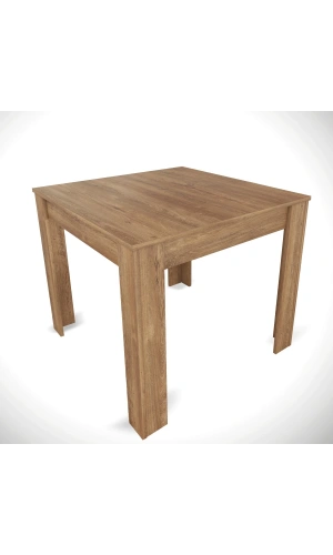 Pasific Home Single Mutfak Yemek Masası, 90x90 cm, Kare, Koyu Meşe