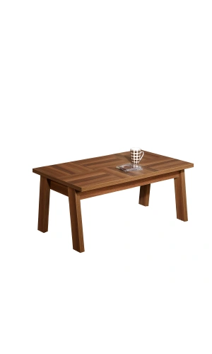 Pasific Home Story Dikdörtgen Orta Sehpa, Yüksek Ayaklı Sehpa, Ceviz