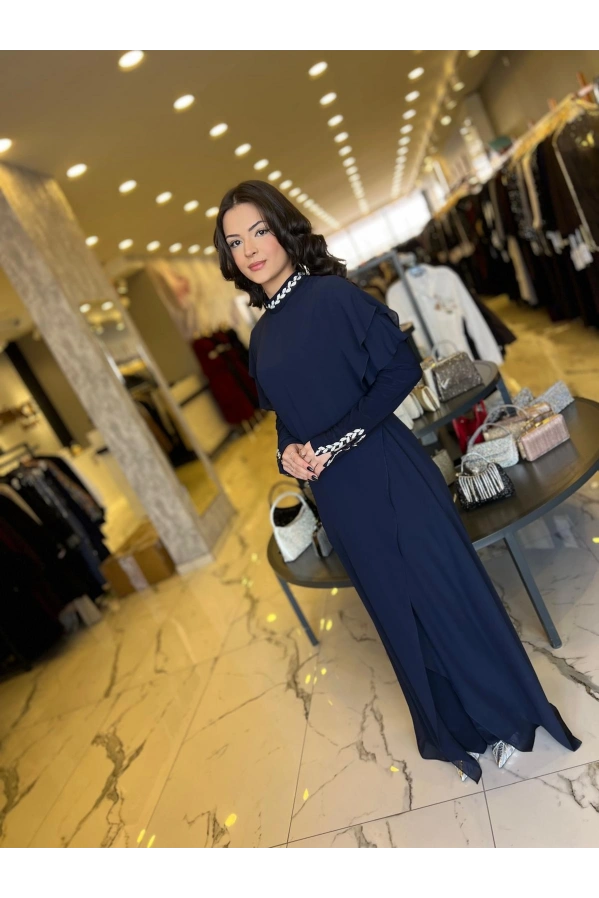 SOLİS-TAŞLI TULUM LACİVERT