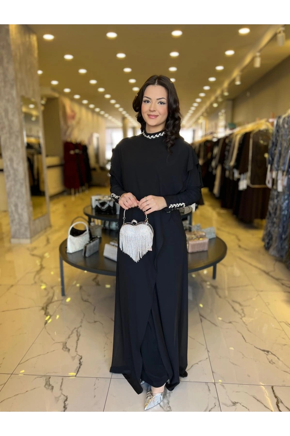 SOLİS-TAŞLI TULUM SİYAH