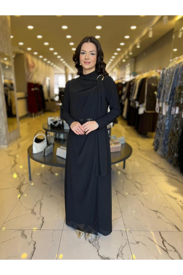 SOLİS-BELİ KEMERLİ TULUM SİYAH