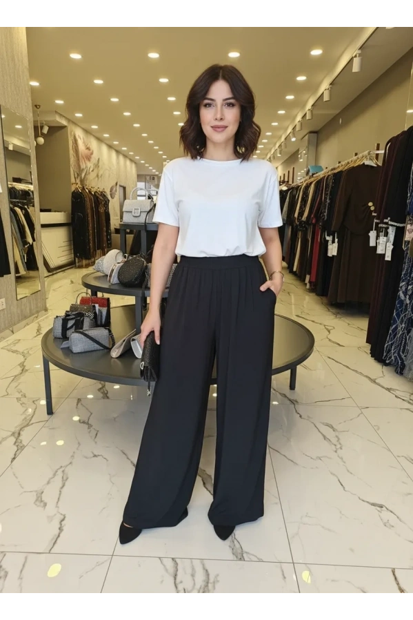 SENTEZ-BOL PAÇA PANTOLON SİYAH