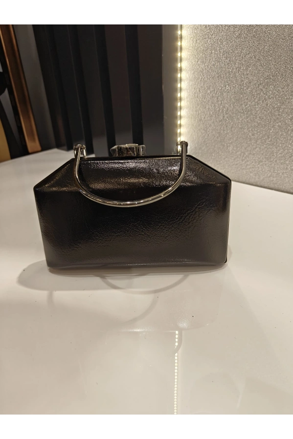 MERİHCE-KULPLU ABİYE ÇANTA SİYAH