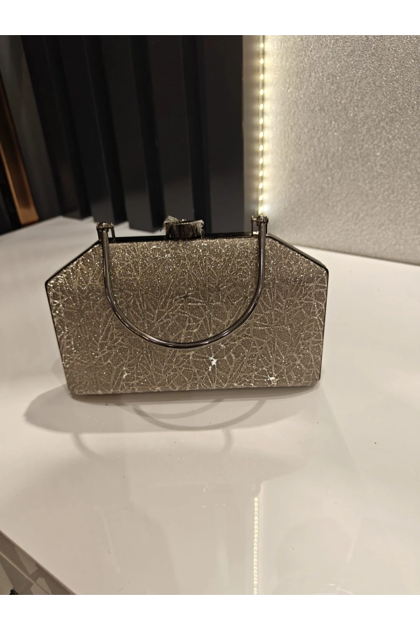 MERİHCE-KULPLU DESENLİ ÇANTA ANTRASİT