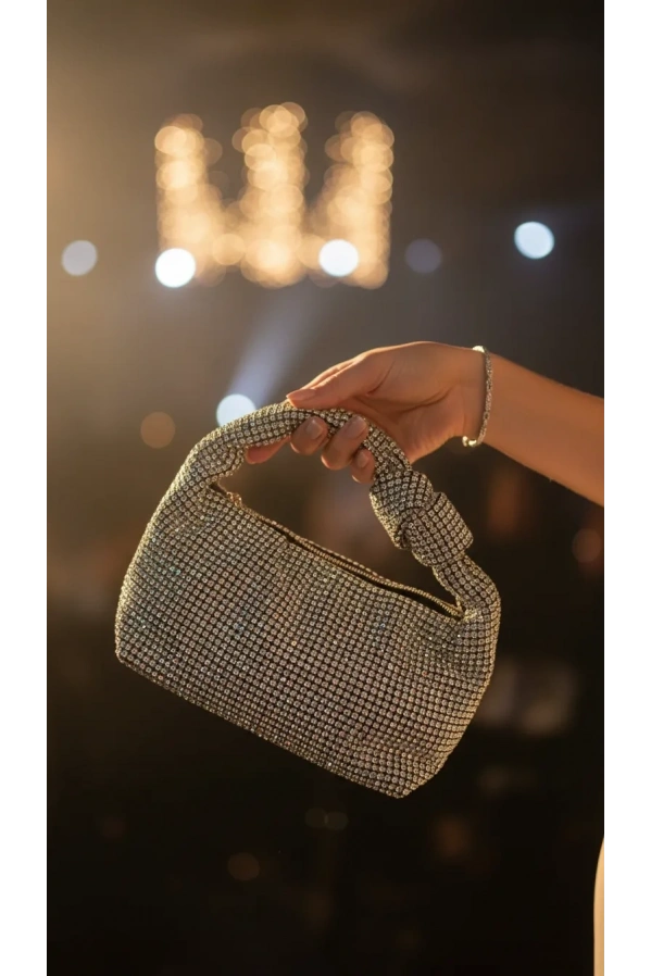 MERİHCE-DÜĞÜMLÜ ÇANTA GÜMÜŞ