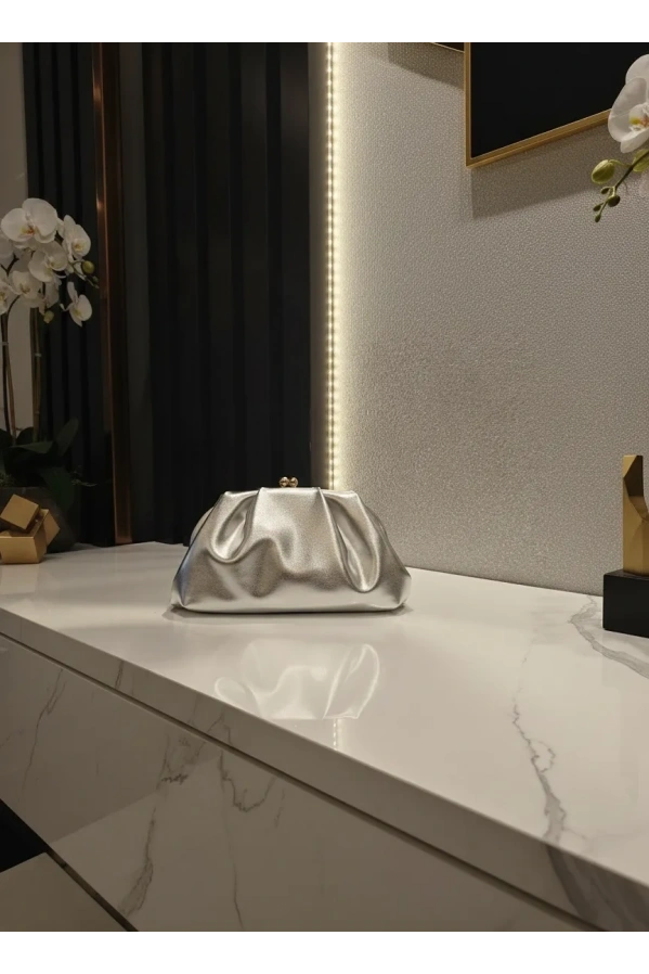 MERİHCE-KLİPSİ KLAÇ ÇANTA GRİ