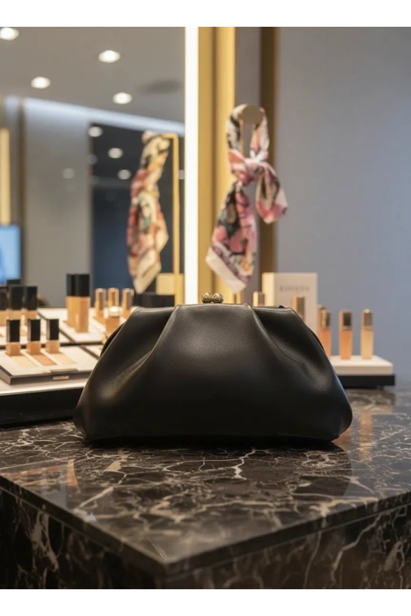 MERİHCE-KLİPSİ KLAÇ ÇANTA SİYAH