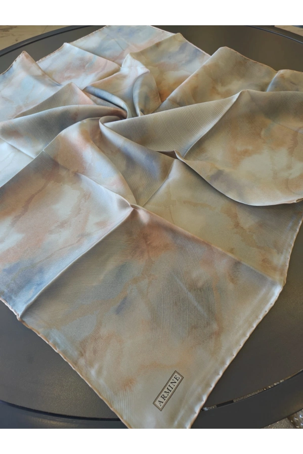 ARMİNE-% 100 İPEK EŞARP KEMİK