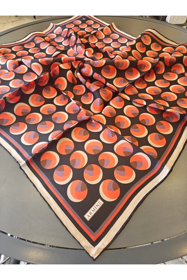 ARMİNE-%100 İPEK EŞARP SİYAH