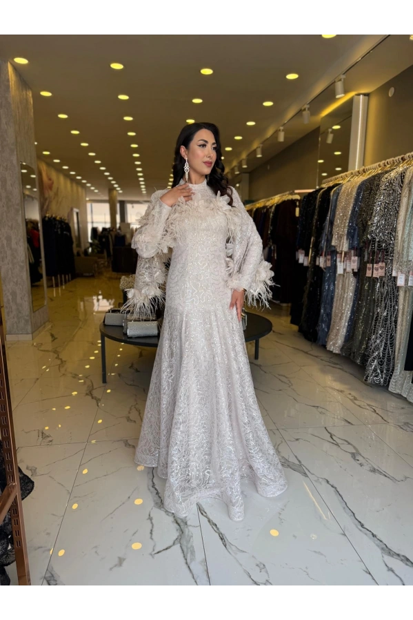 FERİHA SARIPĞLU- MİNE ABİYE BEJ