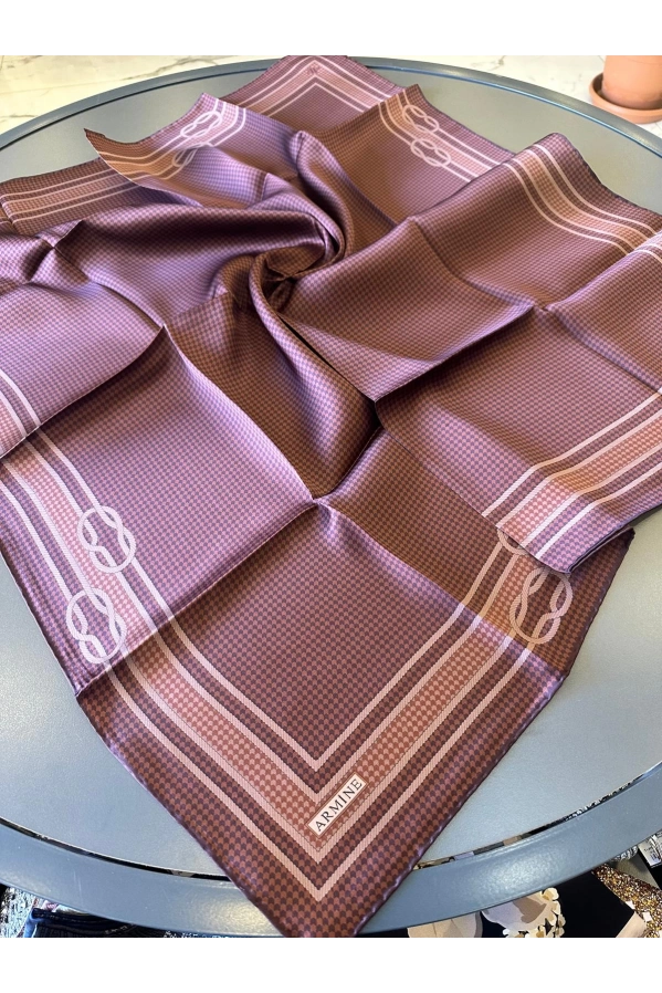 ARMİNE-%100 İPEK EŞARP BORDO