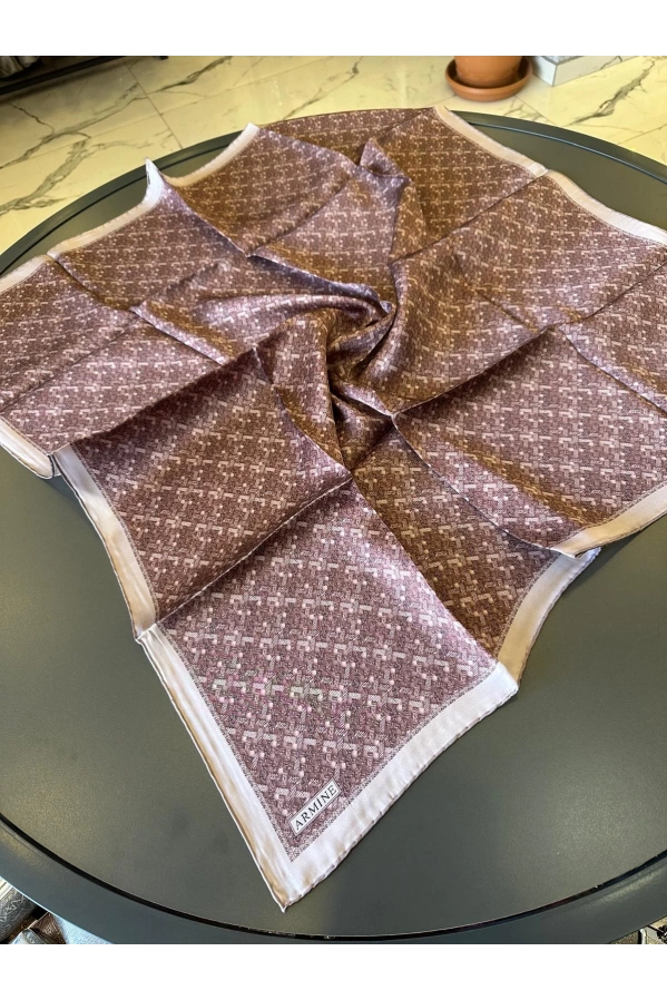 ARMİNE-%100 İPEK EŞARP PEMBE