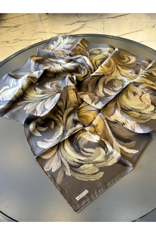 ARMİNE-%100 İPEK EŞARP YEŞİL