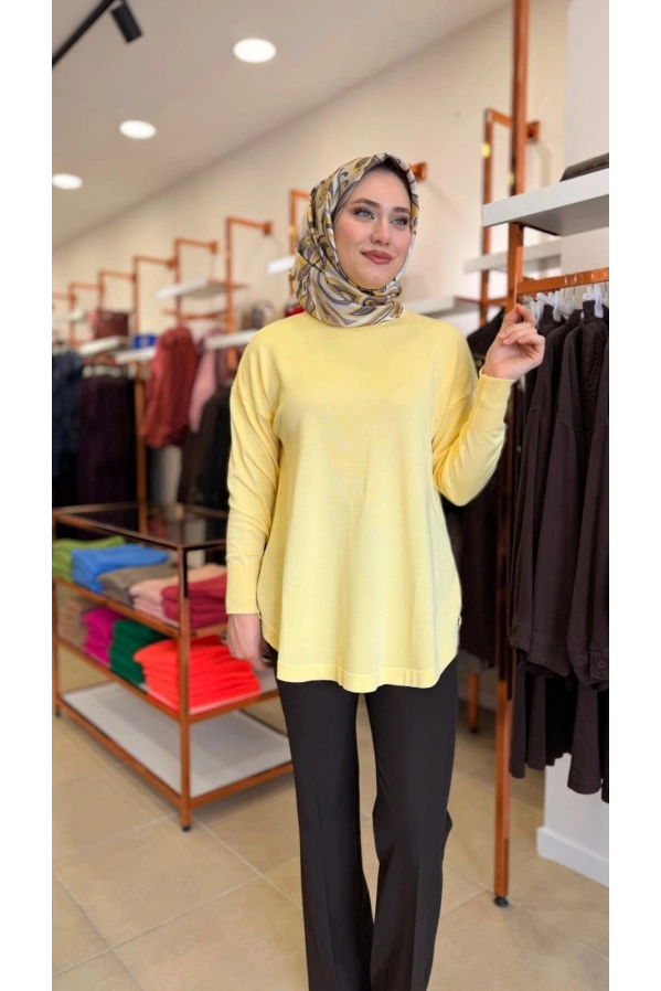 MAGAZİN-İNCE ÖRME TRİKO SARI