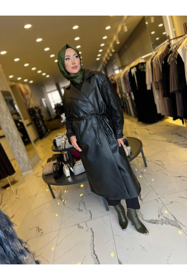 MATEKS DERİ KAP SİYAH