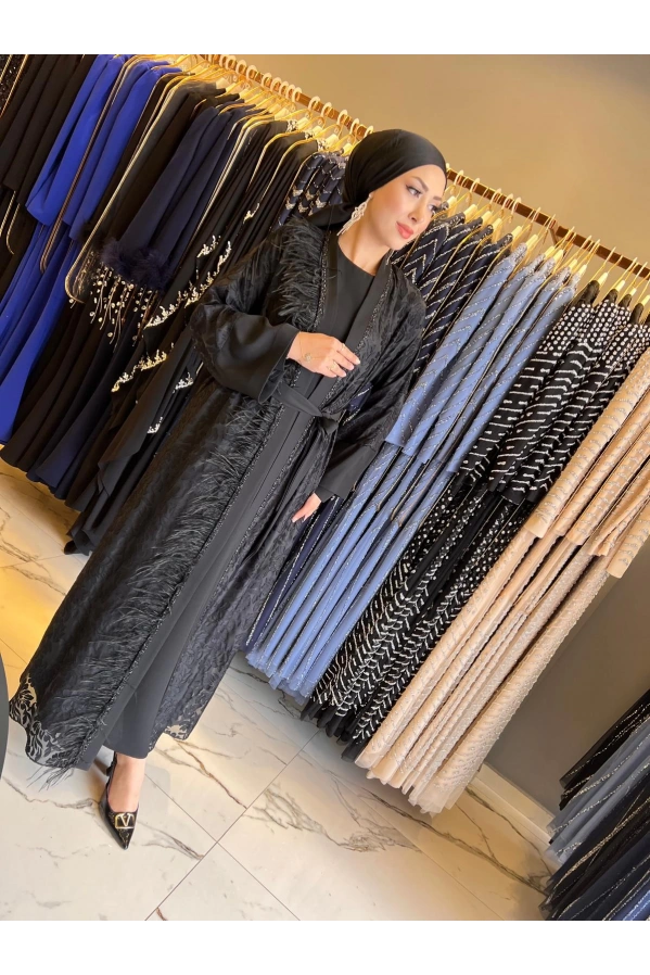 MATEKS-OTRİŞLİ ABAYA SİYAH