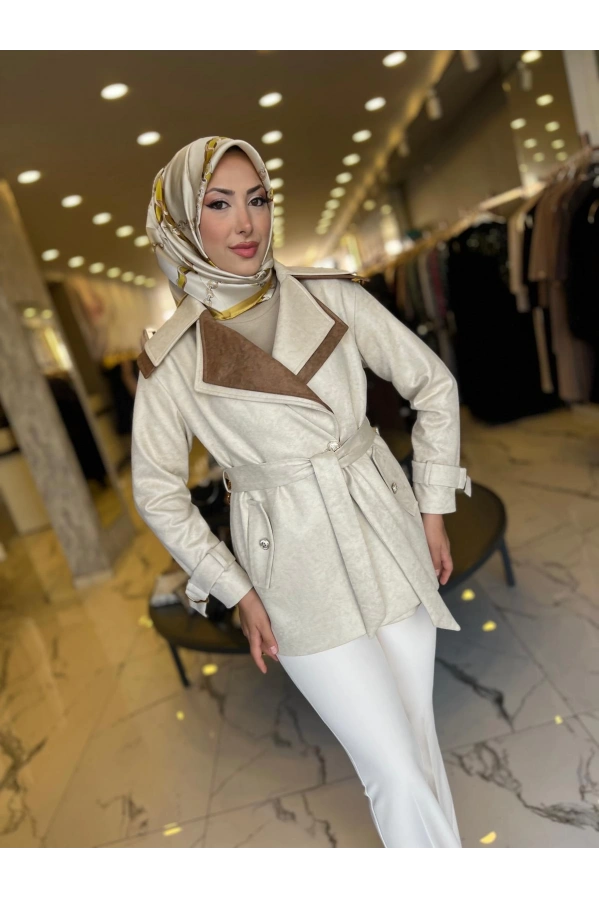 MATEKS-SÜET CEKET BEJ