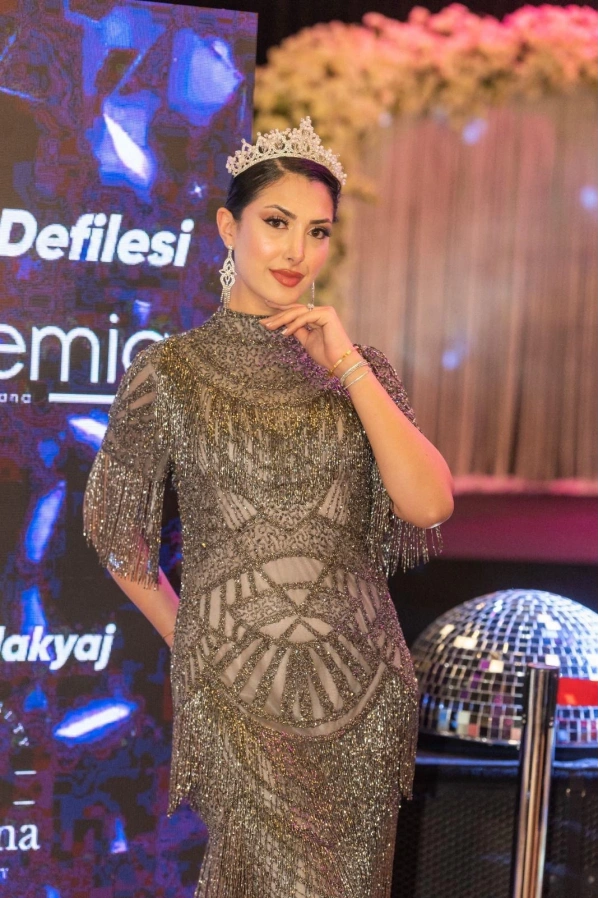 MAXWELA-KISA KOLLU PÜSKÜLLÜ ABİYE ANTRASİT