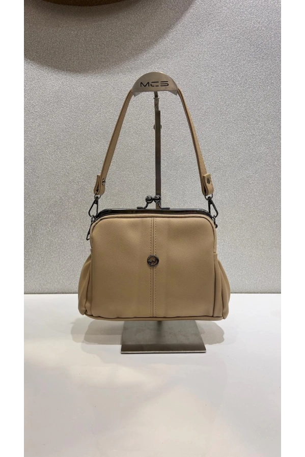 MERİHCE-OMUZ ÇANTASI BEJ