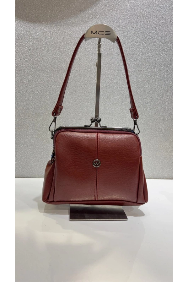 MERİHCE-OMUZ ÇANTASI BORDO