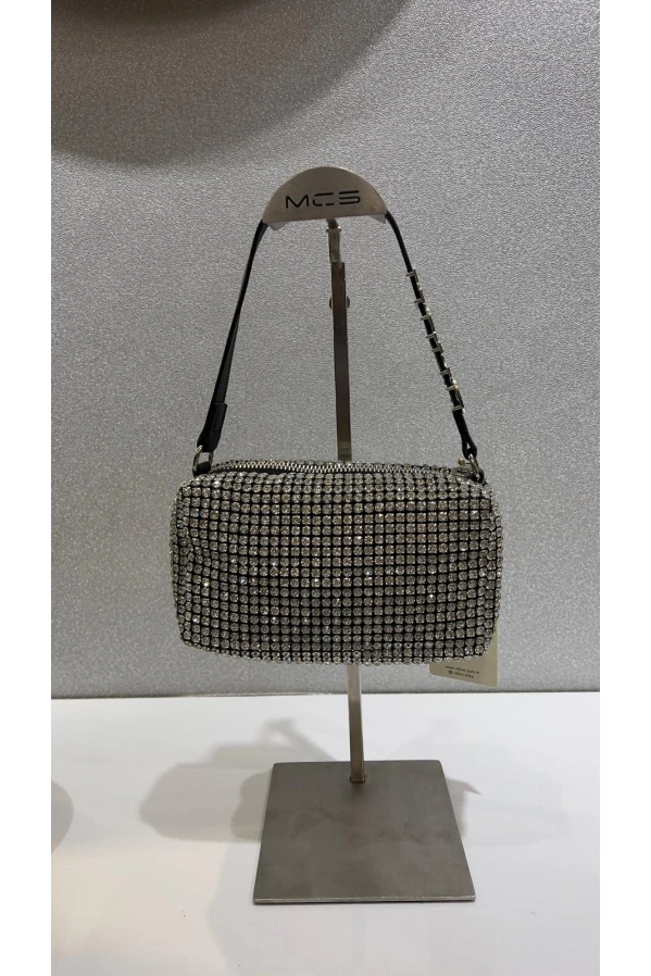 MERİHCE-SAWAROSKİ ABİYE ÇANTA SİYAH