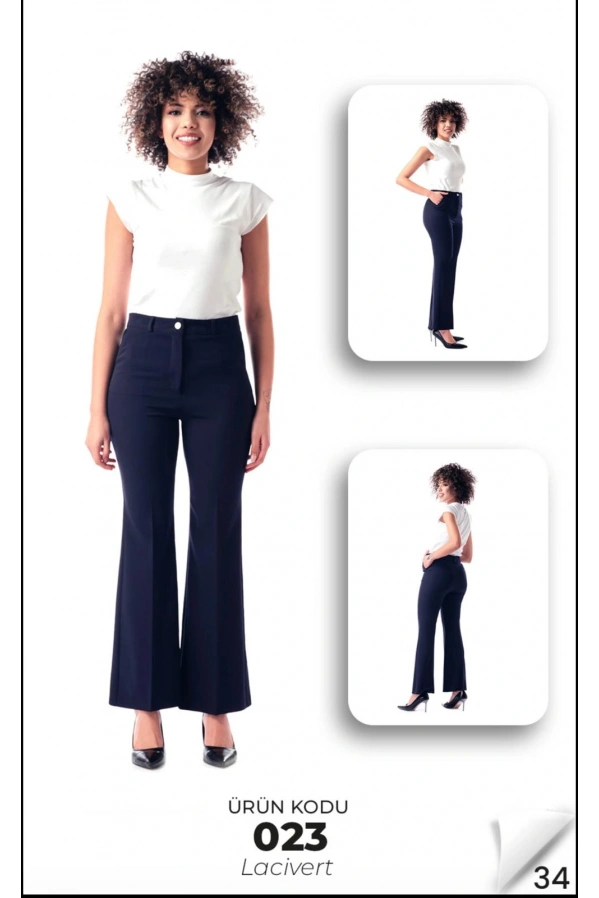 MODİVA-İSPANYOL PAÇA PANTOLON LACİVERT