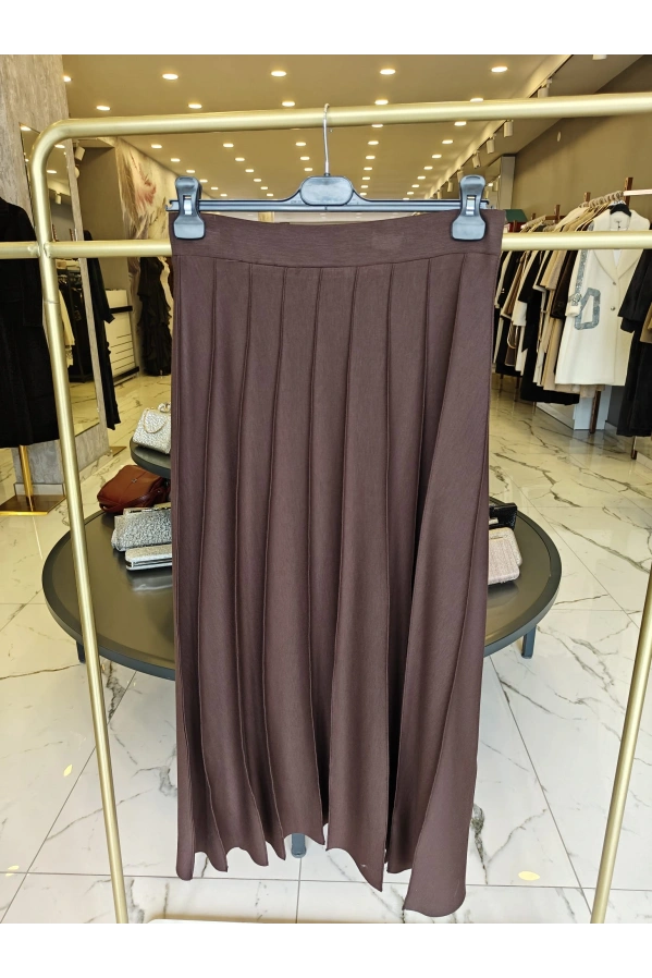 MY312-NERVÜRLÜ ETEK KAHVE