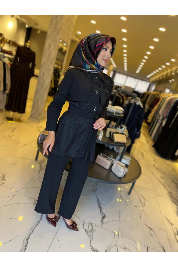 MY312-OMZU AKSESUARLI GİY ÇIK SİYAH