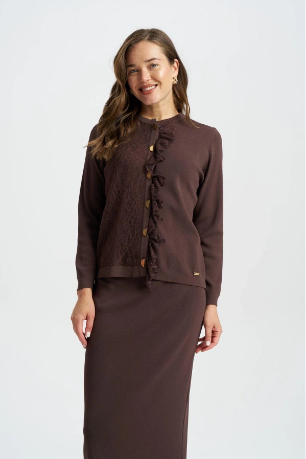 NİLİWİ-FIRFIRLI HIRKA KAHVE