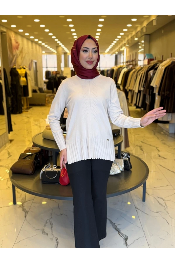 NİLİWİ-ÖNÜ VEREV YÜRÜTMELİ TUNİK BEJ