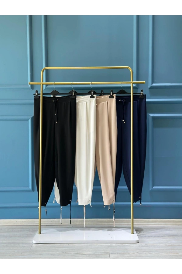 SENTEZ-PAÇASI KAPSÜLLÜ ŞALVAR PANT. BEJ