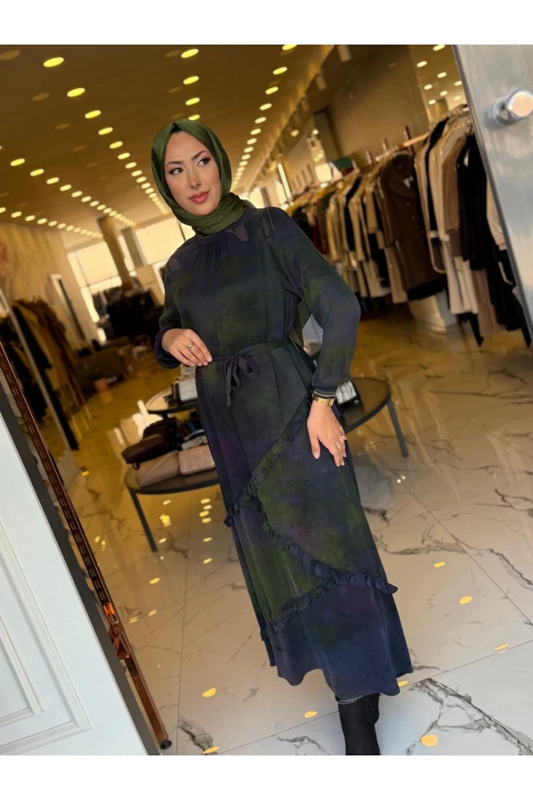 SOLİS-KUPRA ELBİSE MOR