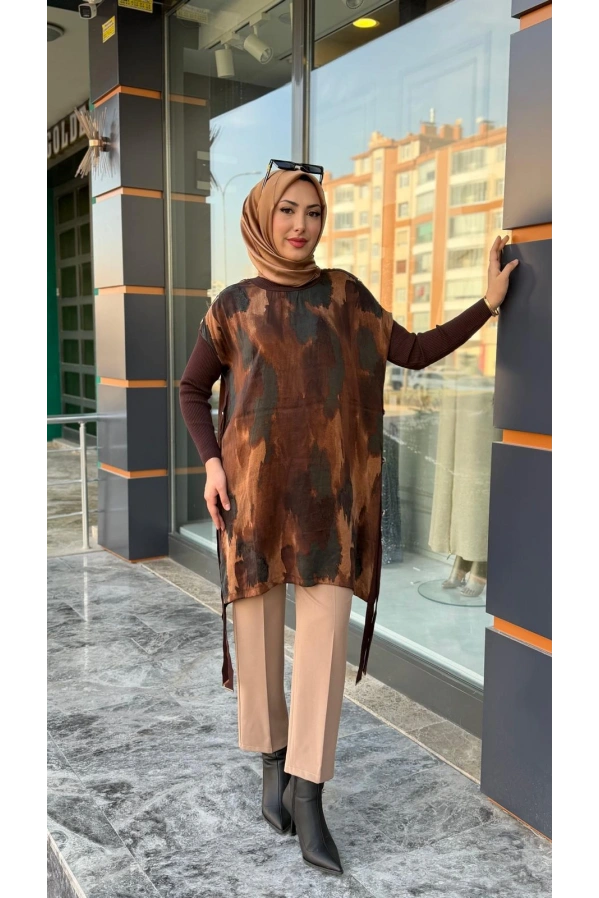 VİVO-KUPRA TUNİK KAHVE