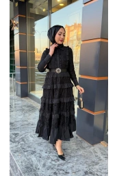 İTHAL-VALENTİNO ELBİSE SİYAH