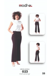 MODİVA-İSPANYOL PAÇA PANTOLON KAHVE