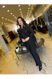 HATIRA-YAKASI BONCUKLU GÖMLEK SİYAH