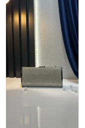 MERİHCE-UZUN SİMLİ DESENLİ ÇANTA ANTRASİT