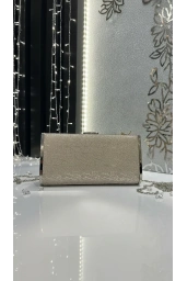 MERİHCE-UZUN SİMLİ DESENLİ ÇANTA GOLD