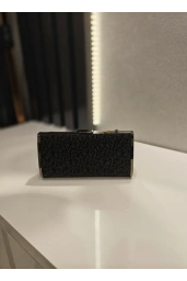 MERİHCE-UZUN SİMLİ DESENLİ ÇANTA SİYAH