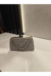 MERİHCE-SERPME ASKILI ABİYE ÇANTA GÜMÜŞ