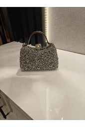 MERİHCE-SERPME ABİYE ÇANTA GÜMÜŞ