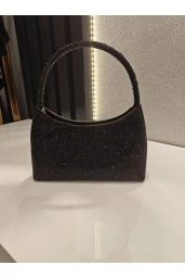 MERİHCE-ELİT TAŞLI KULPLU ÇANTA SİYAH