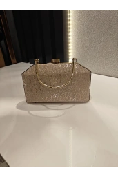 MERİHCE-KULPLU DESENLİ ÇANTA GOLD