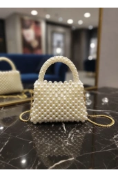 MERİHCE-İNCİLİ ÇANTA EKRU