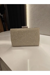 MERİHCE-İNCİLİ ABİYE ÇANTA EKRU