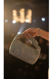 MERİHCE-DÜĞÜMLÜ ÇANTA GÜMÜŞ