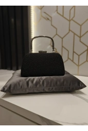 MERİHCE-KULPLU ABİYE ÇANTA SİYAH