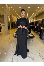 GAMZE ÖZKUL-RÜYA ABİYE SİYAH