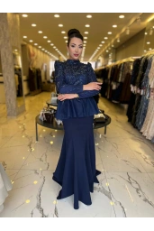 GAMZE ÖZKUL-RÜYA ABİYE LACİVERT