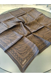 ARMİNE-%100 İPEK EŞARP KAHVE